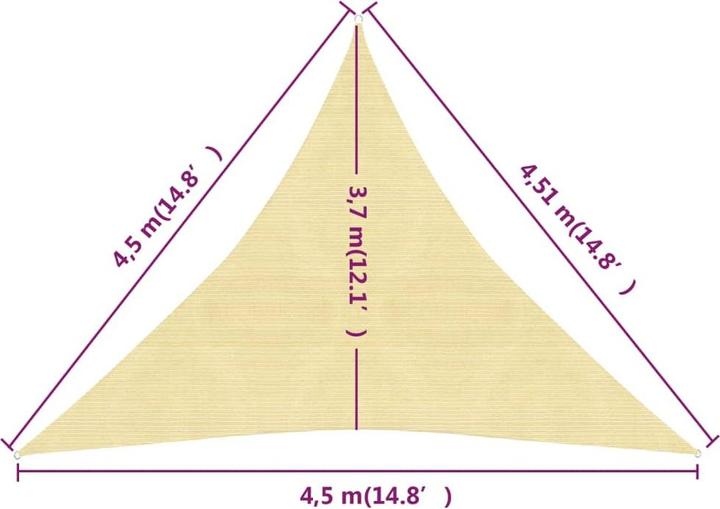 Image du produit vidaXL Wendy (4,5 x 4,5 x 4,5 m)