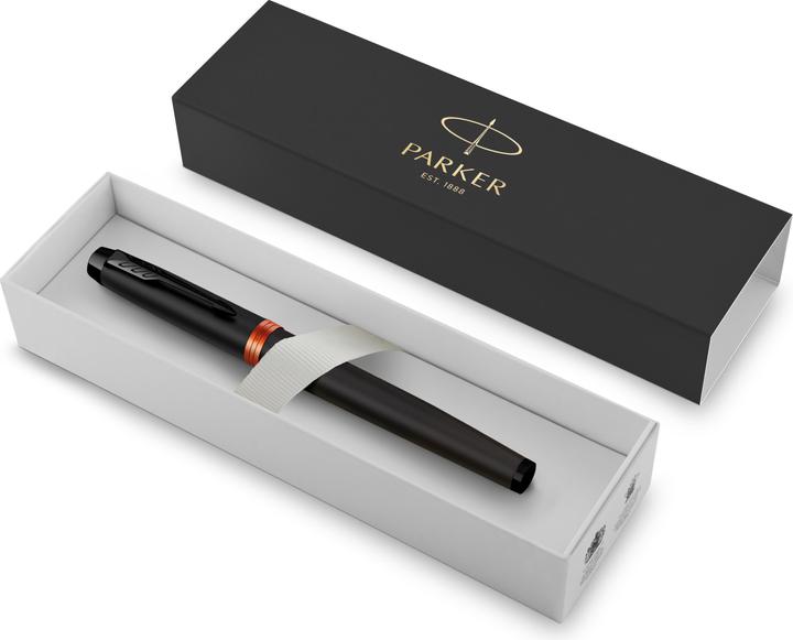 Produktbild Parker Pen Rollerball IM Vibrant Rings F (Schwarz / Orange, 1 x)