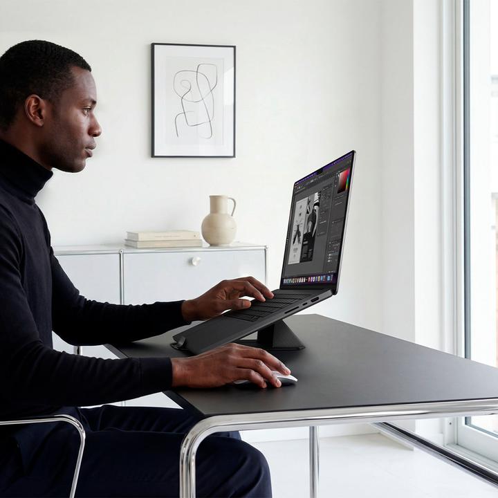 Produktbild Spigen - Laptop Holder LD201-S9 (AMP11118) - Vertical Dock, Foldable Type, Slim Fold - Black