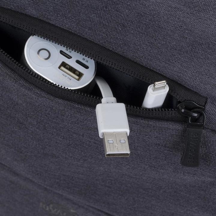 Actual product image Rivacase SUZUKA 7760 backpack for laptops up to 15.6 inches (black) (18 l)