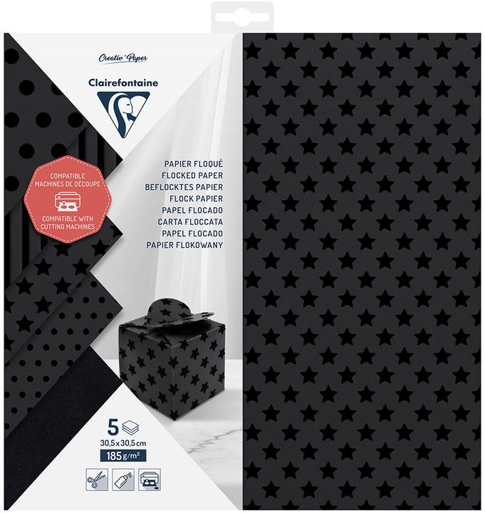 Image du produit Clairefontaine PAPIER DE COUPE - 30,5 x 30,5 cm (185 g/m², 5x)