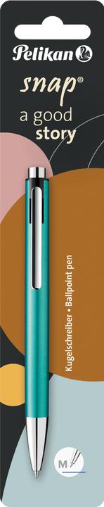 Immagine prodotto Pelikan Snap Metallic K10 biro, turchese (Argento, Turchese, 1x)
