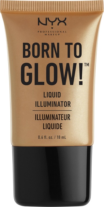 Actual product image NYX Professional Make-Up Born to Glow - Liquid Illuminator Pure Gold (Pure Gold, Highlighter, 23.81 g)