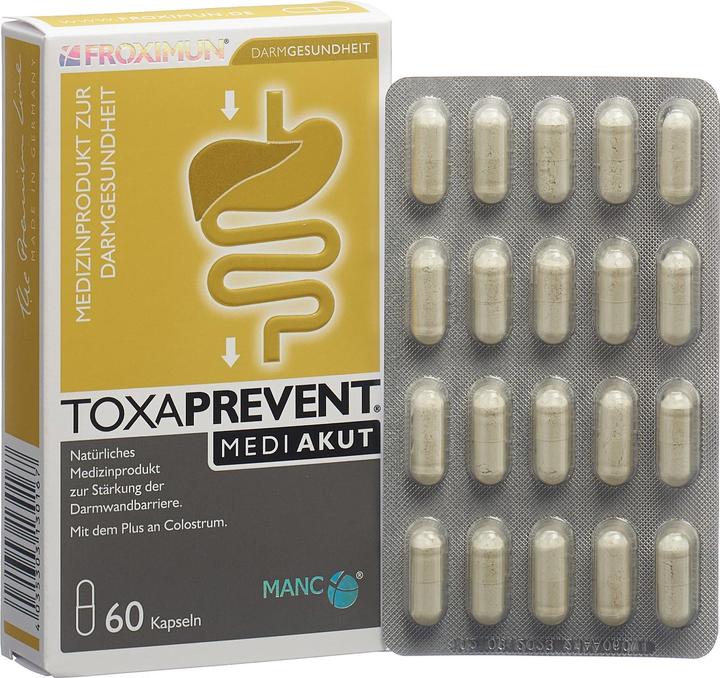 Produktbild Froximun Toxaprevent Medi AKUT (60 Stk., Kapseln, 500 g)