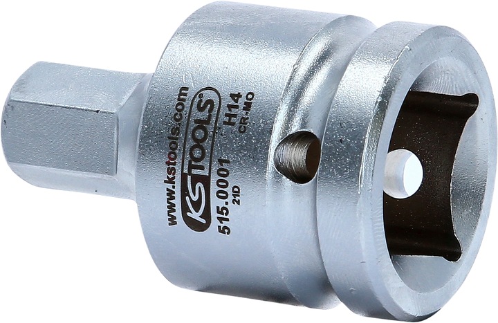 Actual product image KS Tools 3/4" power bit socket nut hexagonal socket (14 mm)
