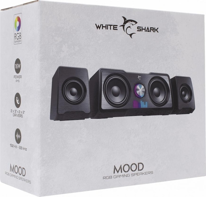 Actual product image White Shark GSP-968 Mood RGB Gaming 2.2 Speaker System