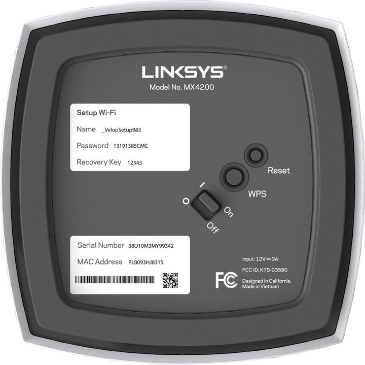 Actual product image Linksys AX4200 3PK 2400 Mbit/s