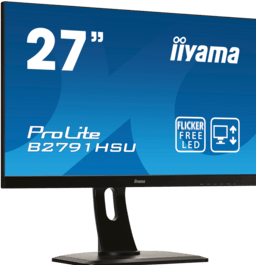 Actual product image iiyama ProLite XU2792HSU-B1 LED screen 68.6 cm (27 inch) 1920 x 1080 pixel Full HD LCD Black (1920 x 1080 pixels, 27")