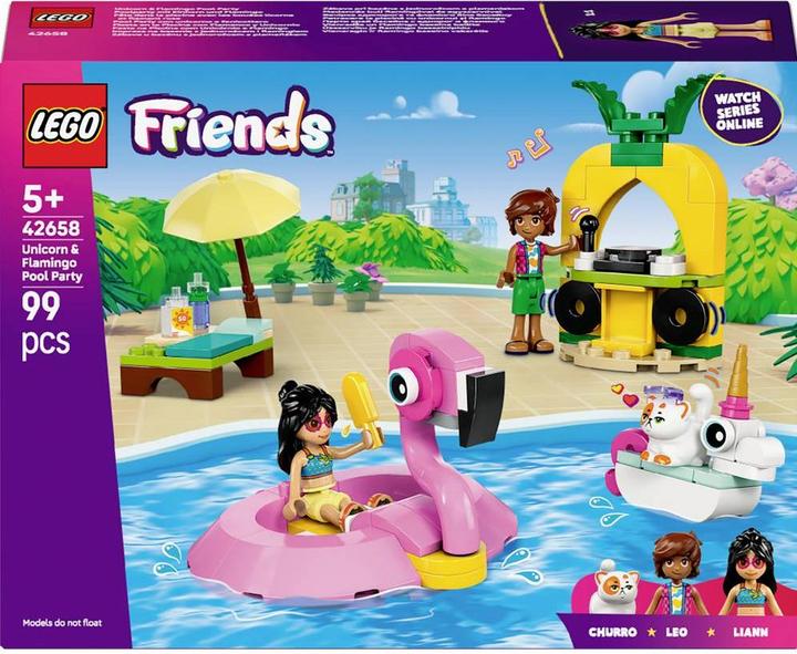 Produktbild LEGO 42658 ® FRIENDS Poolparty mit Einhorn und Flamingo (42658, LEGO Friends)