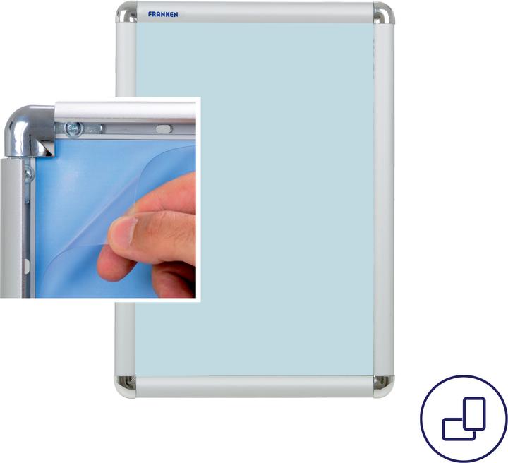 Actual product image Franken Picture changing frame BS0705 87x121x1.2cm DIN A0 aluminum si