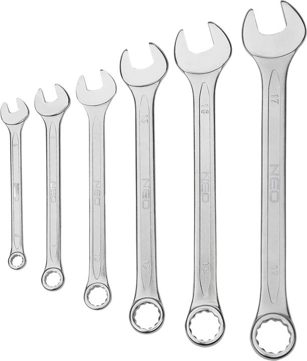 Produktbild Neo 26-tlg. Flach-Ringschlüsselset 6-32mm (12 mm, 10  mm, 19 mm, 28 mm, 11 mm, 26 mm, 20 mm, 17 mm, 27 mm, 25 mm, 32 mm, 24 mm, 18 mm, 23 mm, 21 mm, 29 mm, 30 mm, 14 mm, 16 mm, 15 mm, 22 mm, 13 mm)