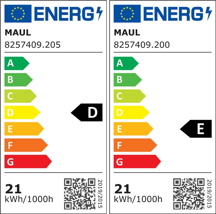 Etichetta energetica Maul Lampada da pavimento LED jet (4650 lm)
