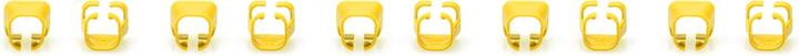 Actual product image Digitus Colour clips for RJ45 cables Colour yellow, 100 pieces pack