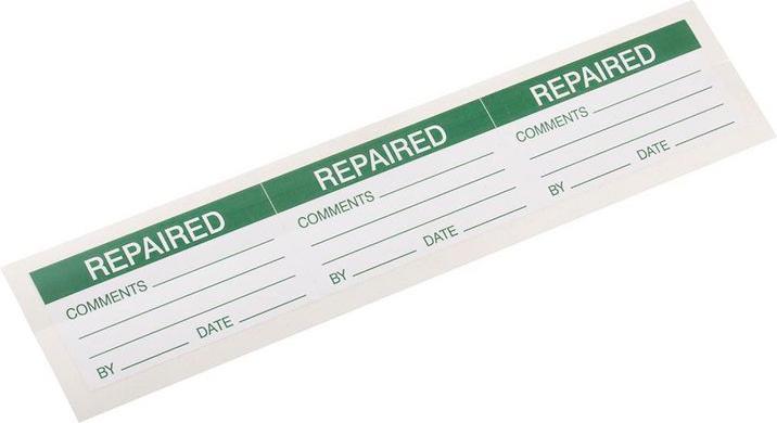Produktbild RS PRO Klebeetikett REPAIRED