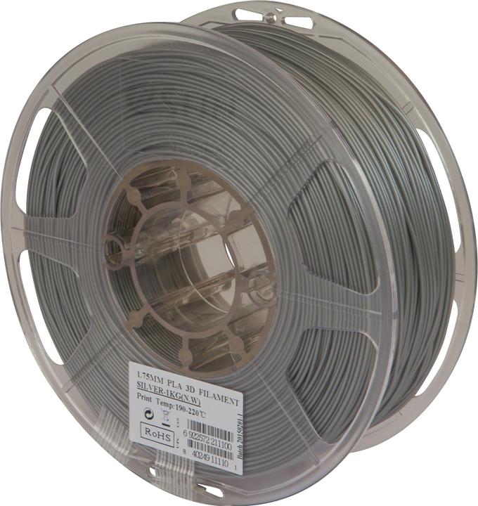 Image du produit eSUN Filament PLA Argent 1.75mm 1000g (PLA+ LECTURE, 1.75 mm, 1000 g, Argent)