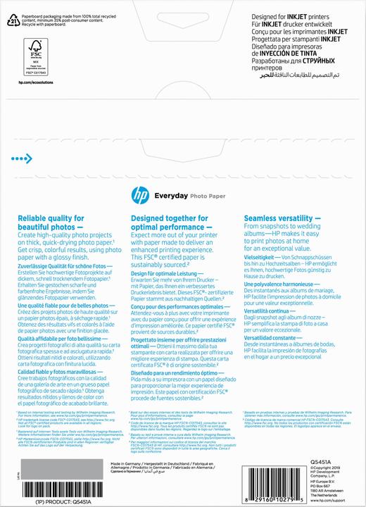 Produktbild HP Q5451a (200 g/m², A4, 25 Stk.)
