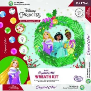 Produktbild Craft Buddy Christmas Princess 30cm Disney Crystal Art Wreath