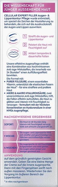 Produktbild NIVEA Cellular Expert Filler (Augenpflege Crème, 15 ml, Tag + Nacht)