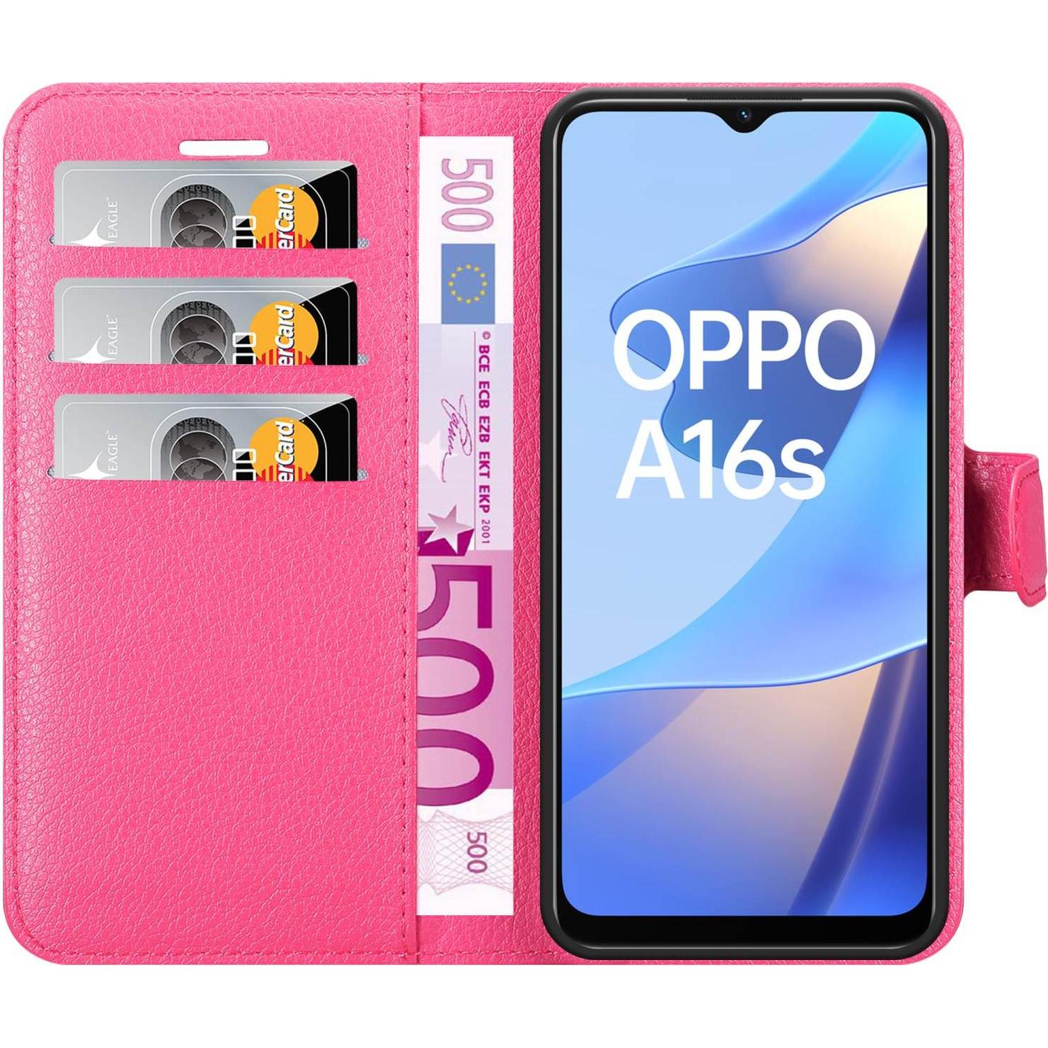 Thumbnail - Cadorabo Book Stand Hülle für Oppo A16s / A54s (Oppo A54s, Oppo A16s), Smartphone Hülle, Pink
