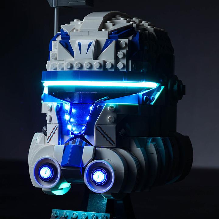 Immagine prodotto BrickBling LED Licht Set für LEGO Captain Rex Helm (75349)