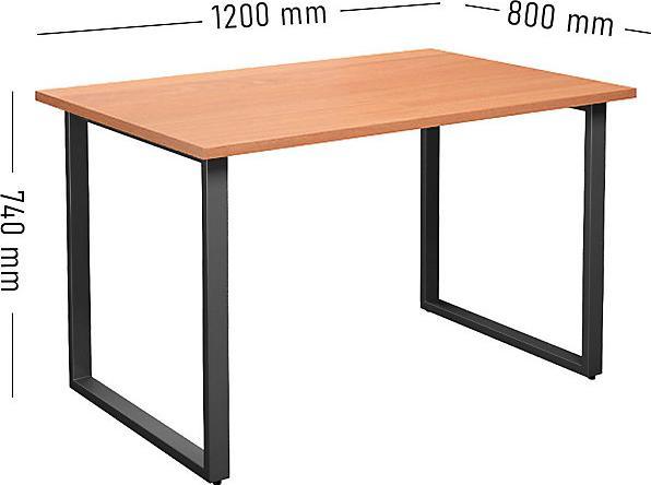 Image du produit kaiserkraft Table polyvalente DUO-O (120 x 80 x 74 cm)