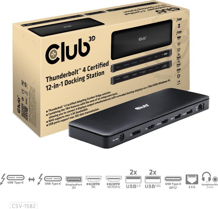 Produktbild Club 3D CSV-1582 (Thunderbolt, 11 Ports)