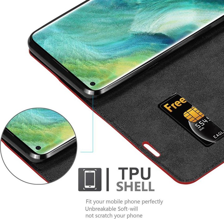 Actual product image Cadorabo Book Invisible Magnet Cover (Oppo Find X2)