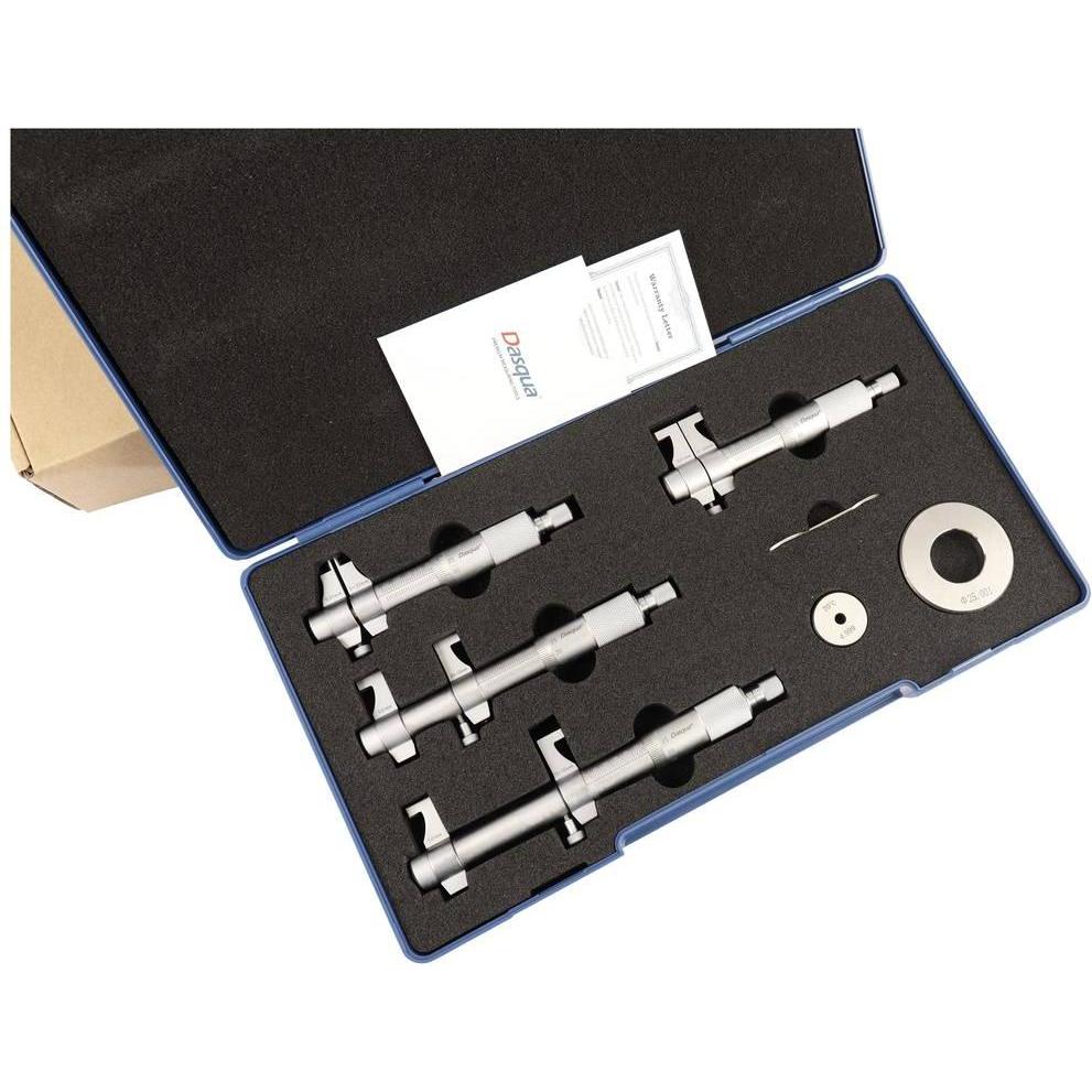 Thumbnail - Dasqua, Längenmesswerkzeug, 4911-8125 Innenmikrometer-Set mit Kontrollmass 5 - 100mm Ablesung: 0.01mm (mm)