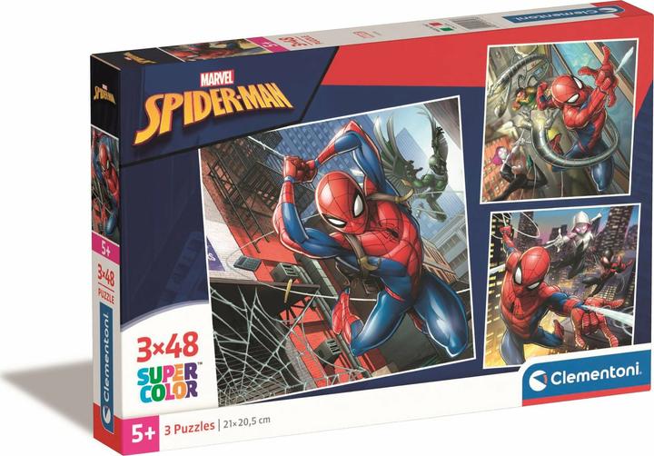 Clementoni Spiderman puzzel 3x48st. (48 onderdelen)