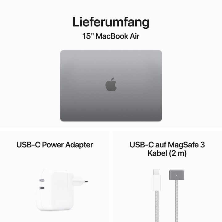 Produktbild Apple MacBook Air – 2024 (15", M3, 16 GB, 512 GB, DE)