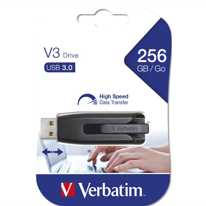 Actual product image Verbatim Store N Go V3 (256 GB, USB-A, USB 3.1)