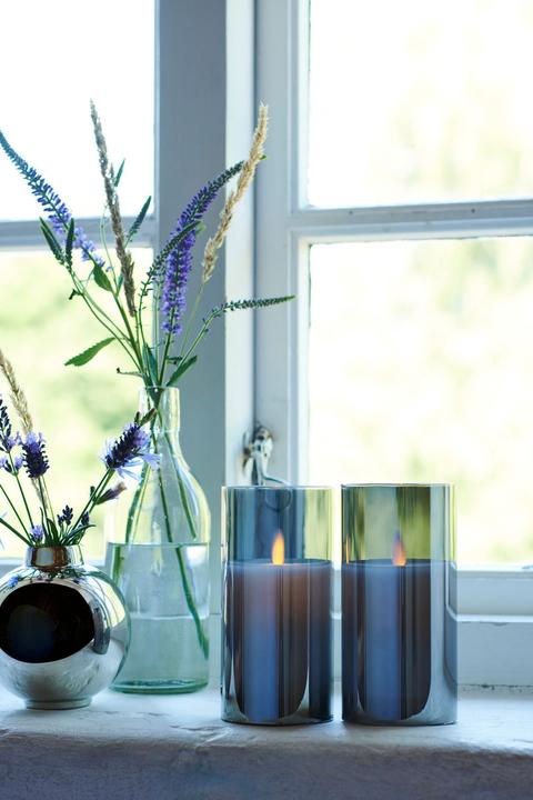 Actual product image Sirius LED candle Ivy 15cm set of 2 Grey (2 x)