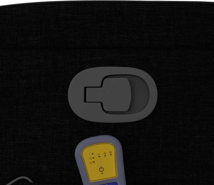 Immagine prodotto vidaXL Sedia da massaggio in tessuto nero,Colore: Nero,Materiale: Tessuto