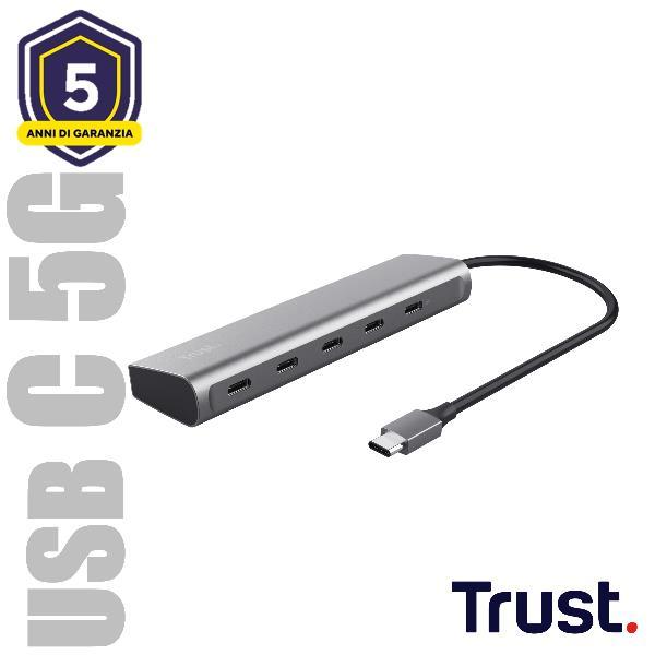 Immagine prodotto Trust Halyx (USB-C, 5 porte)