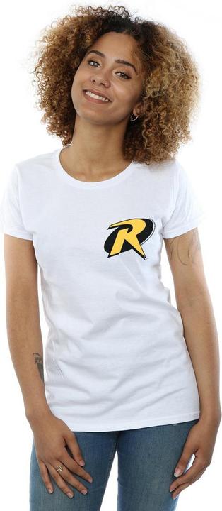 Actual product image Womens/Ladies Batman Robin Logo Cotton T-Shirt (XL)