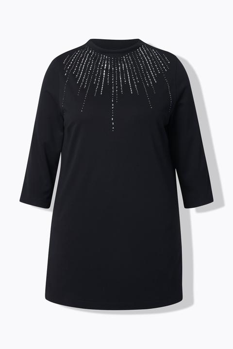 Actual product image Ulla Popken Rhinestone Turtleneck Sweatshirt (54)