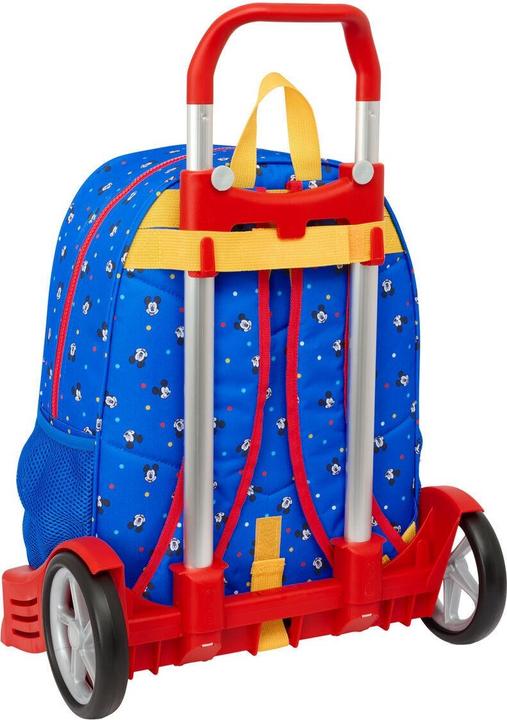 Actual product image Mickey Mouse Club House School Rucksack with Wheels Mickey Mouse Clubhouse Good day Blue 33 x 42 x 14 cm