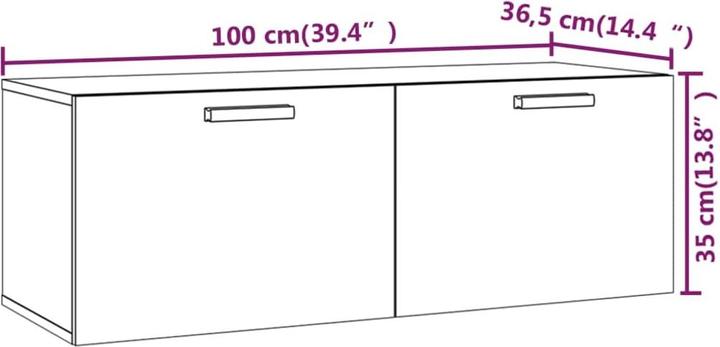 Produktbild vidaXL Cindee (100 x 36.50 x 35 cm)