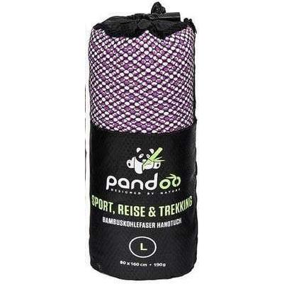 Pandoo, Reisehandtuch, Bambus-Handtuch, S - 80 x 40cm, lila, Violett, (80 x 40 cm)