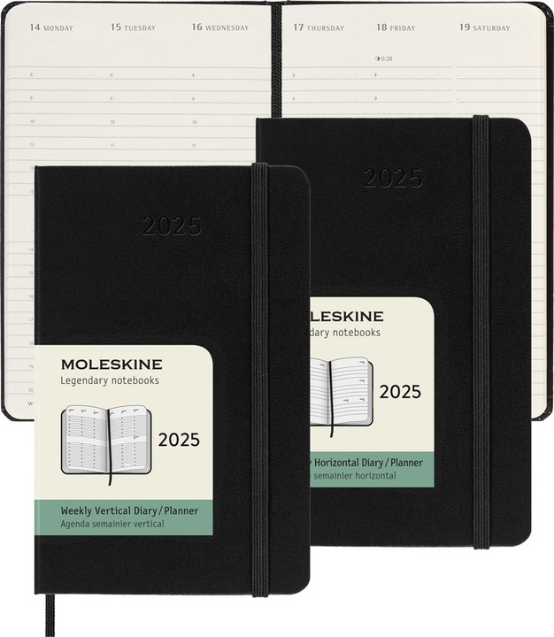Produktbild Moleskine Weekly (9 x 14 cm, Englisch)
