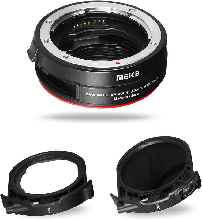 Actual product image Meike Drop in filter mount adapter