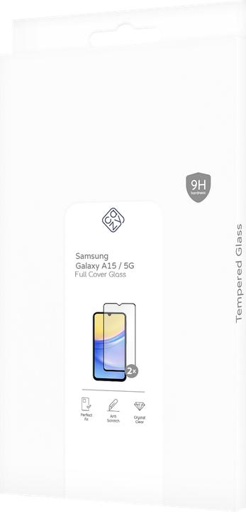 Produktbild Cazy Schutzglass Kompatibel mit Samsung Galaxy A15 / A15 5G - Tempered Glass Volle Abdeckung - - 2 Stück (2 Stück, Samsung Galaxy A15 5G, Samsung Galaxy A15)