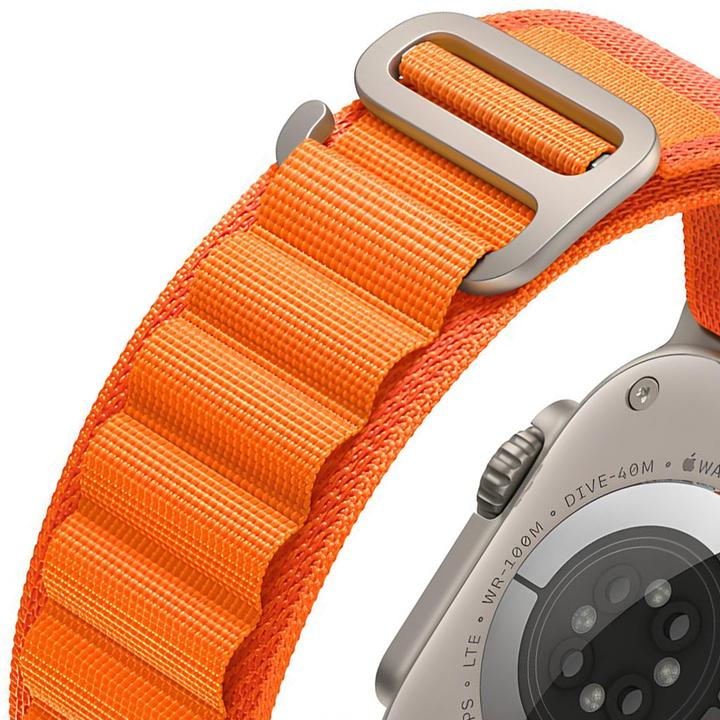 Actual product image EKO Orange fabric watch strap (22 mm, Fabric)