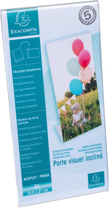 Produktbild Exacompta Tischaufsteller (DL, 10 x 21.5 cm)