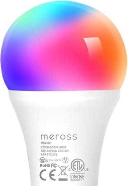 Actual product image Meross Smart Wi-Fi LED Bulb MSL120 (B22, 810 lm, 2 x)
