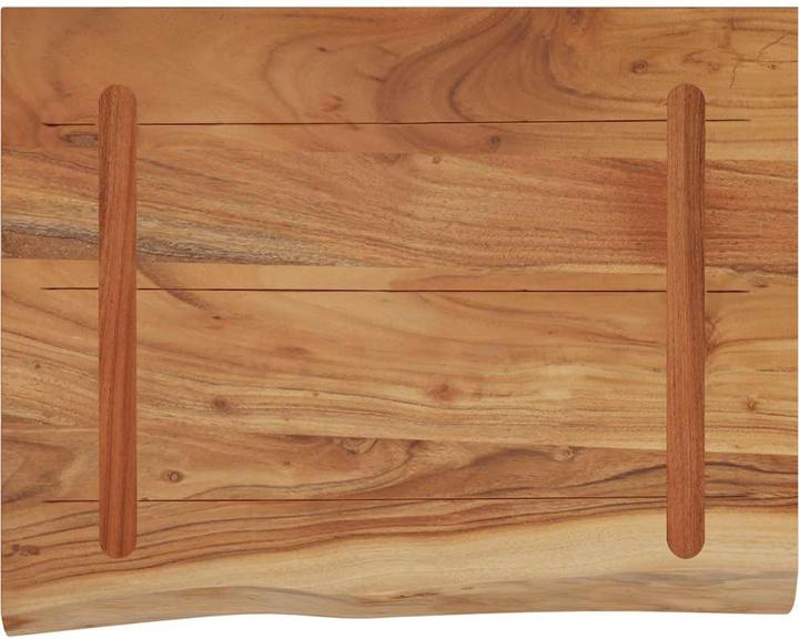 Produktbild VidaXL Wandregal Rechteckig Baumkante Hängeregal Büro Regal Massivholz Akazie (40 x 2.5 x 2.5 cm)