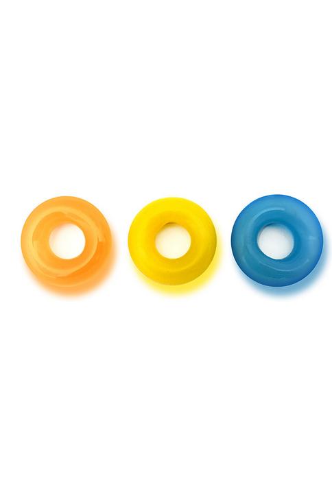 Actual product image Pipedream The D-Ring Glow - X3 - Glow in the dark (4.45 cm)