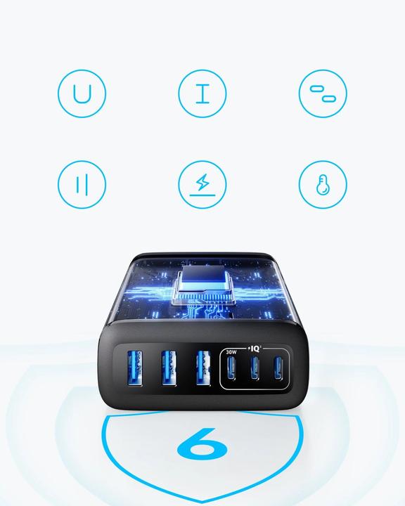 Produktbild Anker 6-in-1 Ladestation (112 W, 6 Ports)