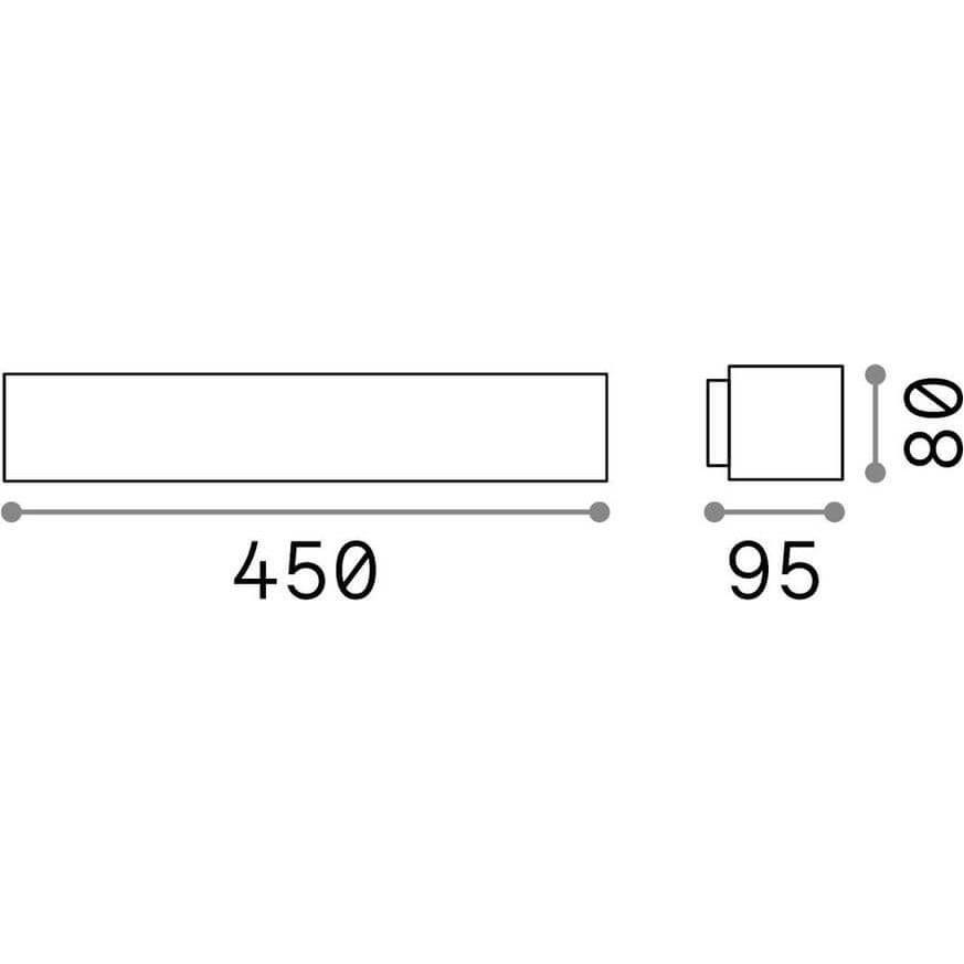 Thumbnail - Ideal lux, Gartenbeleuchtung, ANDROMEDA Wandleuchte E27 2-fach dimmbar Grau IP55 163543 (E27, IP55)