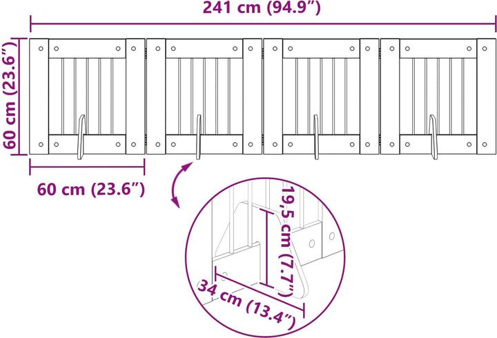 Produktbild vidaXL Haustierbefestigung